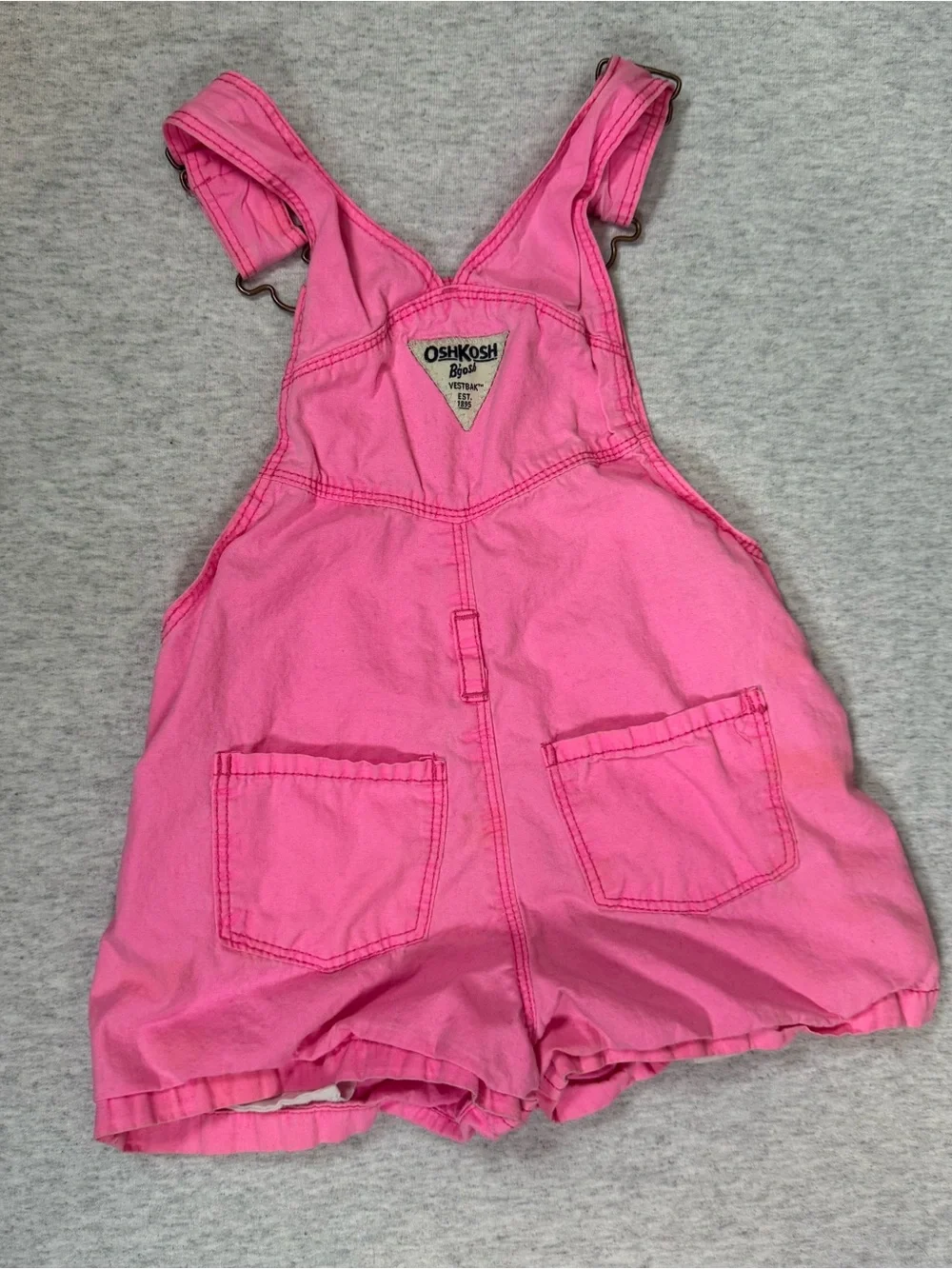 OshKosh B’gosh Girls’ Hot Pink Shortalls - 2T